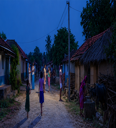 Village street lighting